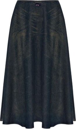 Diesel Gonne Blu Rok - Dames - Midirokken - Blauw - W27 - Rokken