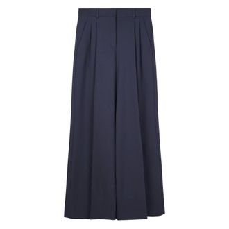 Max Mara Wide Trousers, female, Blue, Size: M Weekend Trousers