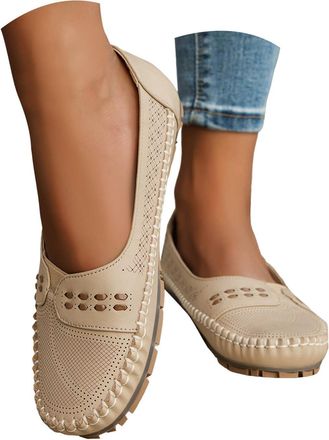 Generic Womens Loafers Slip On Casual Comfortable Sneakers 2025 Fashion Casual Comfortable Lightweight Breathable Non Slip Dress Shoes Closed Toe Solid Color 