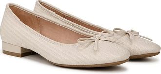Life Stride Cheers Ballet Flat Women Bone Faux Leather Slip On Shoes ZOGG3173