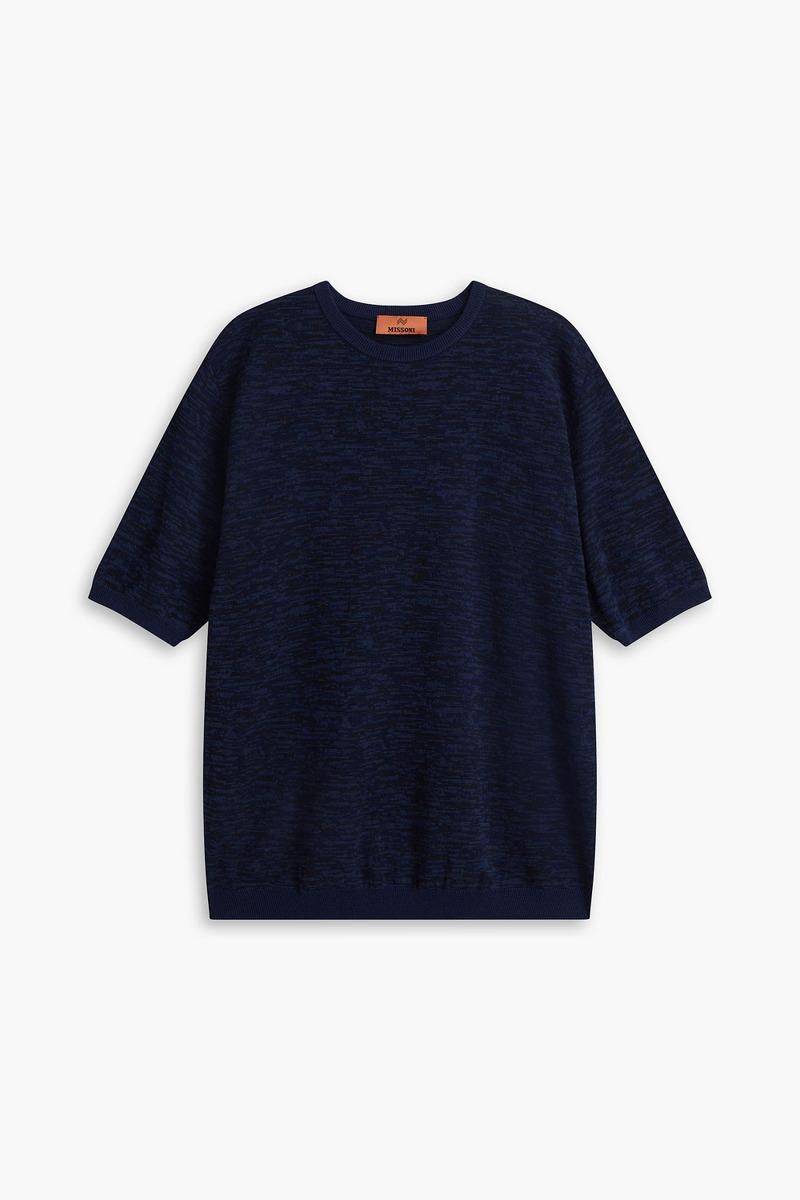Missoni Oversized Lurex Knit T-Shirt With Crew Neck from