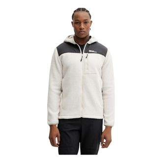 Jack Wolfskin Kammweg Pile Jacket - Heren - Fleece jassen - Wit - S - Wol - Fitness