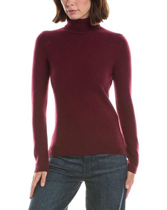 Fort&eacute; Cashmere Basic Turtleneck 100% Cashmere Pullover