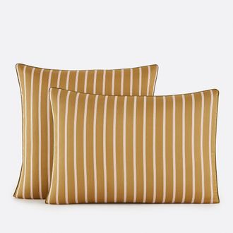 La Redoute Interieurs Katoenen satijnen kussensloop, Georgio absint