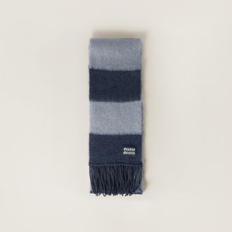 Miu Miu Wool scarf with fringes