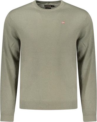 Napapijri Damavand Jumper - Heren - Ronde hals truien - Groen - L - Wol - Truien & Vesten