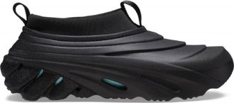 Crocs Womens Echo Storm Dip Closed Toe Shuv Clogs in BlackMirage - Black - Size UK 6