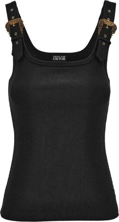 Versace Jeans Couture Top - Dames - Tops zonder mouwen - Zwart - 2XS - Tops