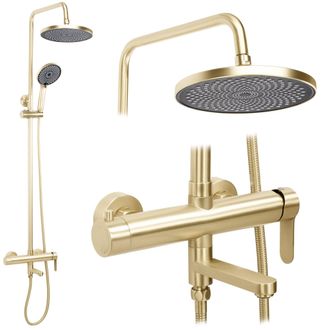 Rea Conjunto De Ducha Rea Arcos Brush Gold