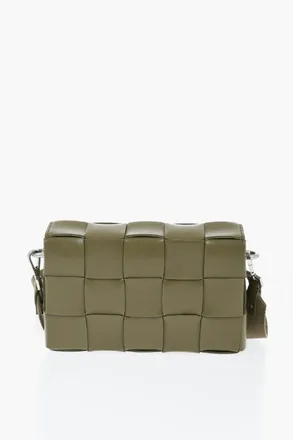 Bottega Veneta Borsa a Tracolla in Pelle Intrecciata con Porta Spiccioli Bottega Veneta