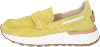 Moma Su&egrave;de Loafers - Dames - Loafers - Groen - 37 EU - Su&egrave;de - Schoenen