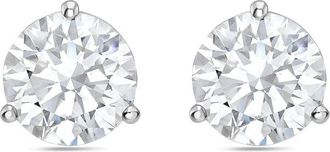Diana M. Jewels 14kt 12ct Lab Grown 3 Prong Studs round, DEF color, VS clarity, excellent cut