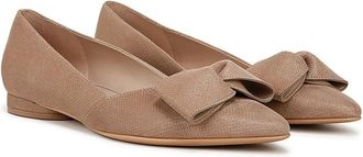 Naturalizer Havana Bow Womens Flat Shoes Taupe Leather : 5.5 M (B)