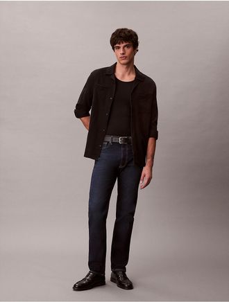 Calvin Klein Mens Standard Straight Jeans - Blue - 29W x 30L