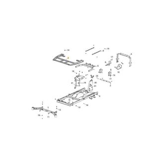 STIGA Sports Telaio pedane trattorino rasaerba modelli GYRO900e ORIGINALE STIGA 387800071/0