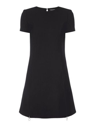 Twin-Set Kleid mit Schlüssellochausschnitt in Black, Größe 42
