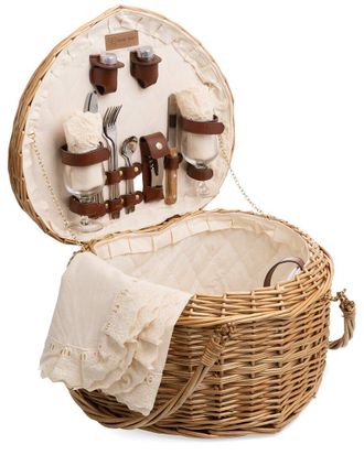 Picnic Time Dnu Picnic Time Heart Willow Picnic Basket