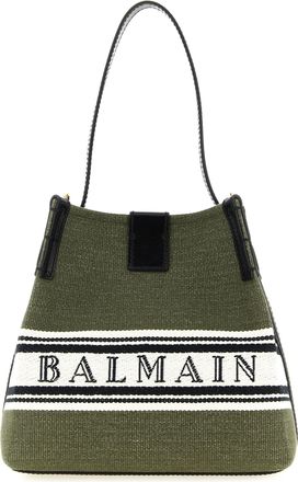 Balmain Bicolor Cotton Womens Handbag