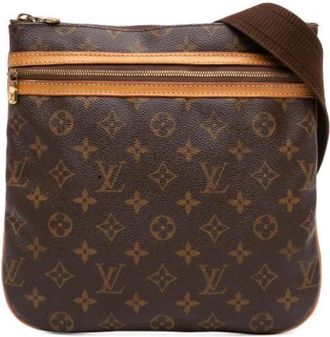Louis Vuitton Pre-owned Pochette Bosphore - Dames - Vintage Schoudertas - Bruin - ONE Size - Leer - Vintage