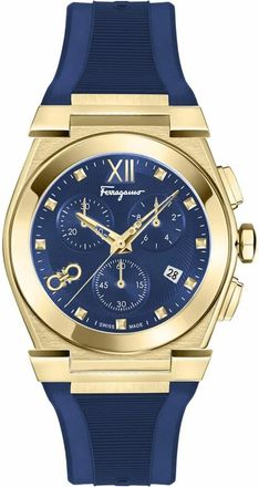 Ferragamo Vega Chrono - unisex - Accessoires - Blauw - Maat: ONE Size