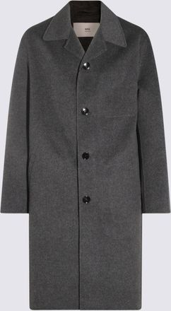 Ami Coats Blacks And Greys-Uomo