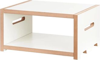 Tojo Möbel halbstark Regalsystem, Grundmodul niedrig, weiss