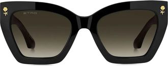 Etro Occhiali da sole a righe - Nero