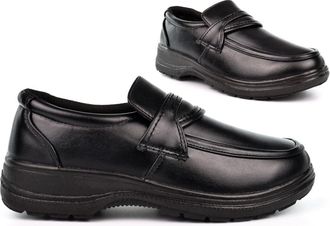 Generic Mens Wide Shoes Mens Comfort Shoes Size 11 Wide Fit Shoe Size 7 Lightweight Shoe Comfort Slip On Lightweight Sizes 7-12 Black 10 UK