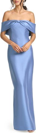 Sachin & Babi Michelle Off the Shoulder Mikado Gown in Twilight at Nordstrom, Size 12