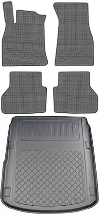 OEM Juego De Alfombrillas De Goma Para Coche Y Alfombrilla Para Maletero Para Audi A6 C8 Sed&aacute;n Desde Junio De 2018