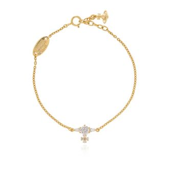 Vivienne Westwood Bracelets, female, Yellow, Size: ONE SIZE Bracelet with shimmering crystals