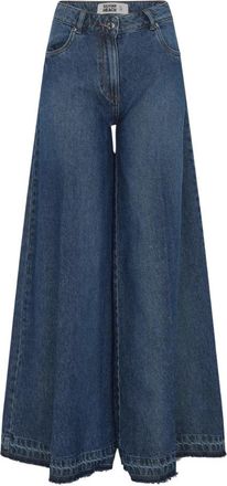 Silvian Heach Padrik Jeans - Dames - Loose Fit Jeans - Blauw - W34 - Katoen - Jeans