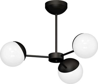 Milagro Milagro Sfera L&aacute;mpara Negro Y Blanco 66 Cm Ancho