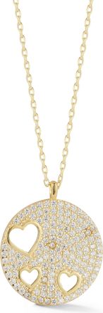 Glaze Jewelry Sterling Silver Heart Cutout Necklace