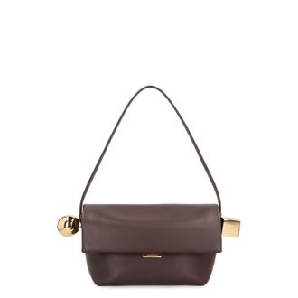 Jacquemus Rond Carre Leather Crossbody Bag