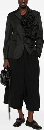 Comme Des Gar&ccedil;ons Elasticated Waistband Trousers - Black