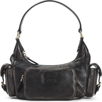 Miu Miu Dark Brown Pocket Shoulder Bag