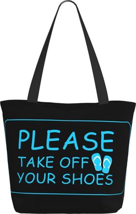 AOOEDM Please Remove Your Shoes Ladies Shopping Bag 13x11x7in.The Perfect ValentineS Day Gift.It Is The Best ValentineS Day Gift For Mom, Daughter, Wife,Etc