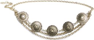 Vince Camuto Chain Swag Concho Metal Belt in Antique Gold at Nordstrom Rack, Size Large/x-Large