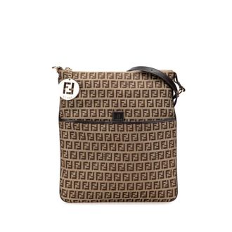 Fendi Pre-owned Fendi Zucchino Canvas Crossbody Ladies 2415 8BT151 YNV 099