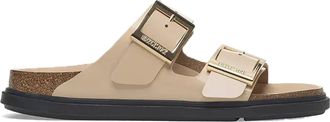 Birkenstock Anatomically Shaped Slip-On Sandals with Lacquered Straps