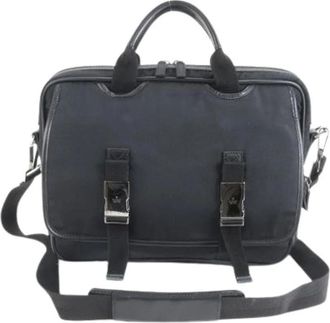 Gucci Pre-owned Handbags, male, Black, Size: ONE SIZE Pre-owned Briefcase Tote Bag