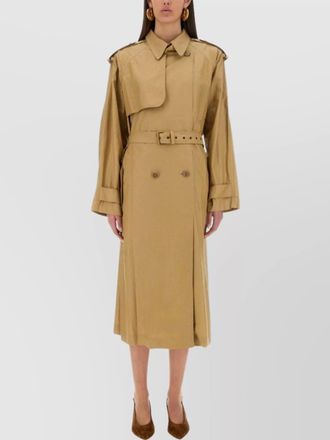 Isabel Marant belted double-breasted trench epaulettes storm flap