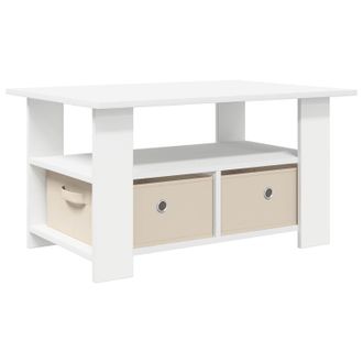 vidaXL Mesa De Caf&eacute; Con Caj&oacute;n 77 X 55 X 42 Cm Madera De Ingenier&iacute;a Vidaxl