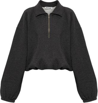 Darkpark Alva Oversize Polo Shirt - Dames - Polos - Grijs - M - Katoen - Tops