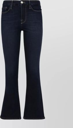 Frame Denim cropped stretch cotton jeans
