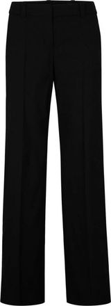 Windsor Wollen Businessbroek - Dames - Straight fit broeken - Zwart - XS - Wol - Broeken