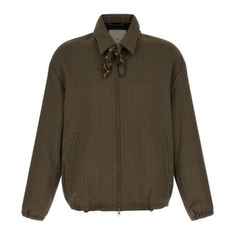Song for the Mute Jassen, Heren, Bruin, XL, Leer, Slim Coach Jacket