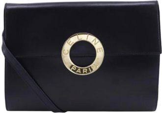 Celine Pre-owned Calf 2way Shoulder Bag - Dames - Vintage Schoudertas - Zwart - ONE Size - Leer - Vintage