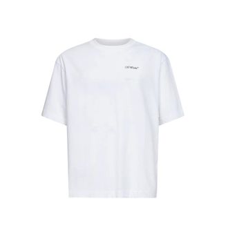Off-white T-Shirts, male, White, Size: 2XL Half Arrow Logo T-shirt